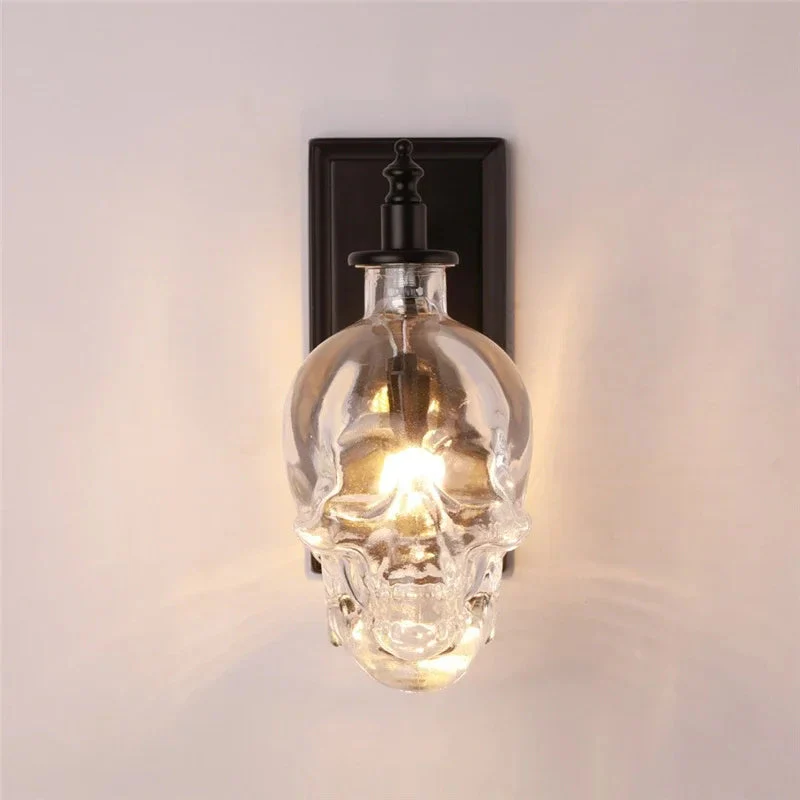 Gothic Skull Bottle Retro Wall Lamp - Image 8