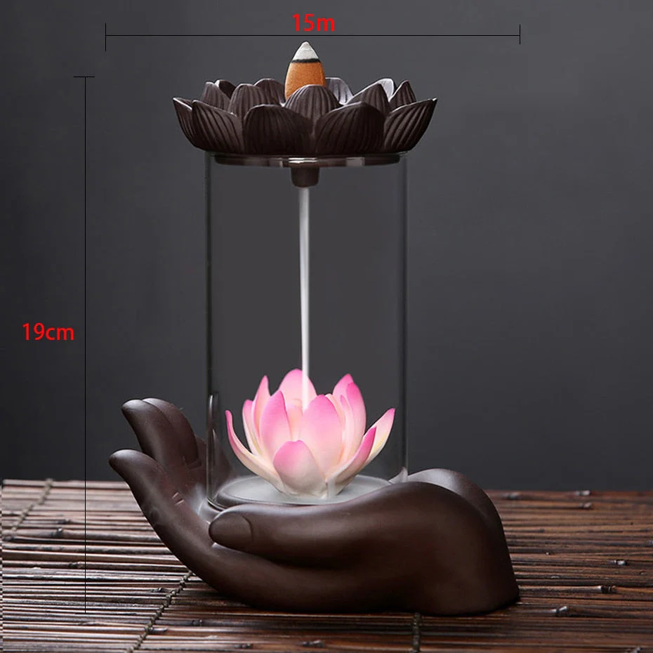 Gothic Skull Ceramic Incense Fountain - Image 6