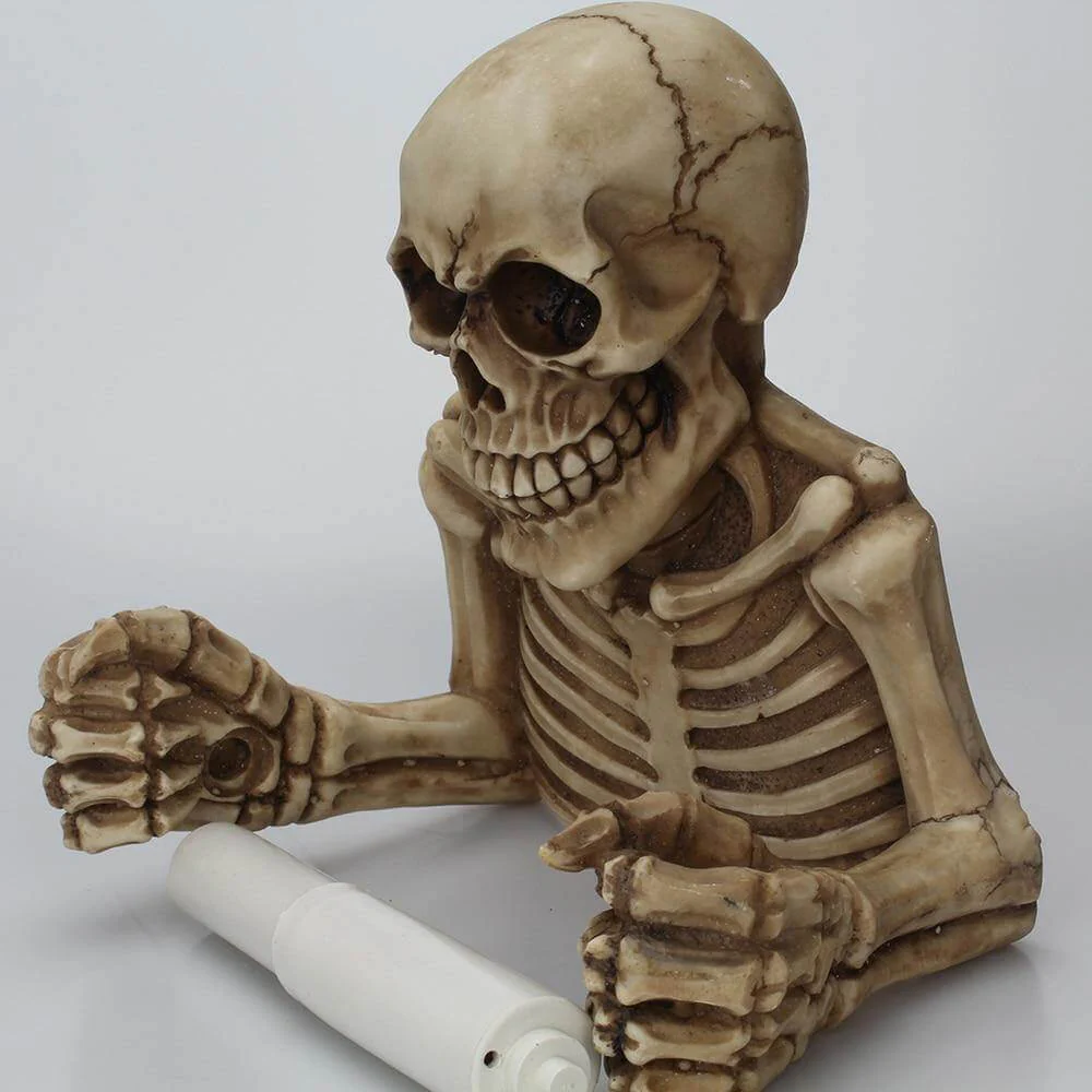 Gothic Skull Toilet Paper Holder Rack - Image 5