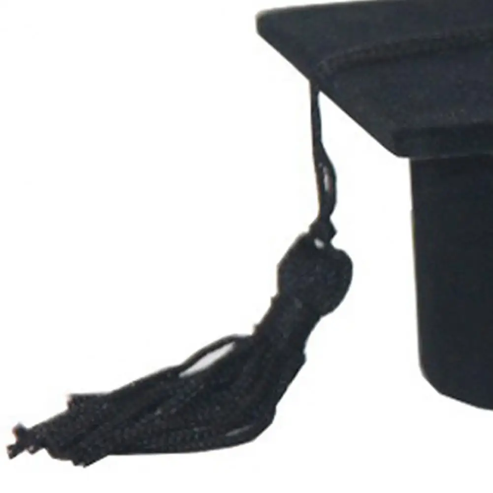 Graduation Cap Shaped Flannel Jewelry Ring Storage Box - Image 7