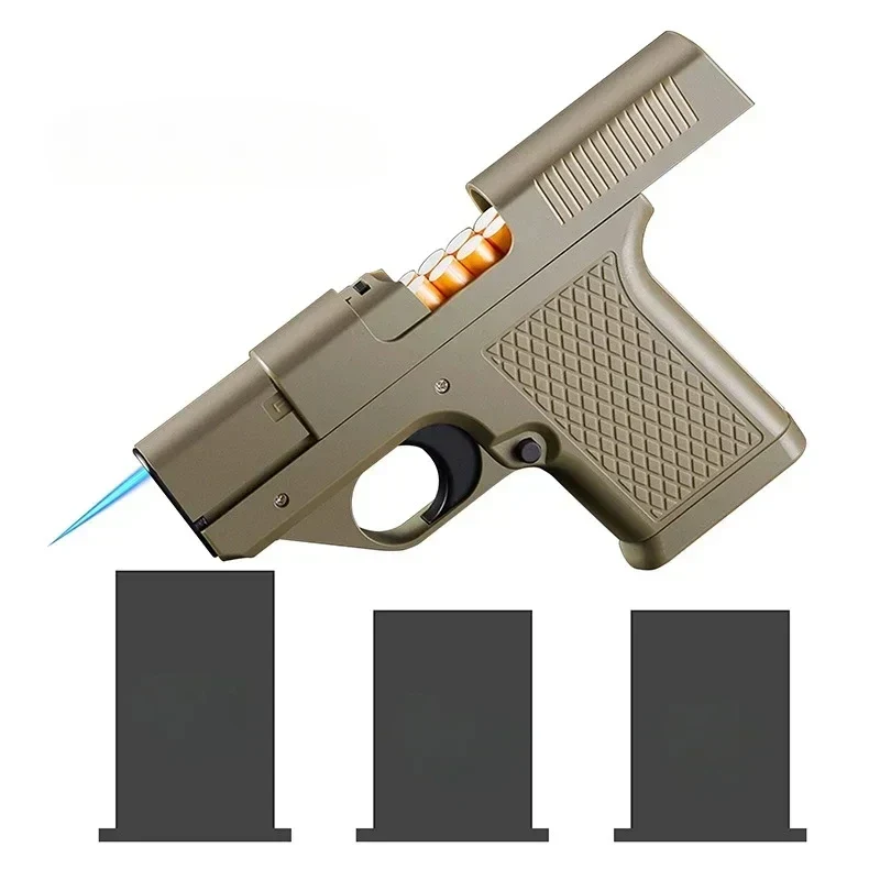Gun Shape Secret Storage Jet Flame Lighter - Image 7