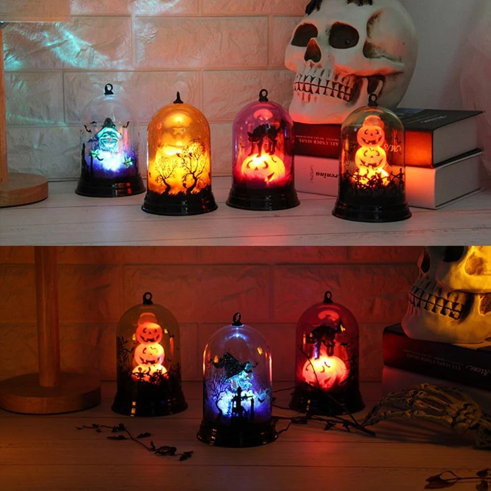 Halloween Scene Witch Night Lamp Decoration - Image 3