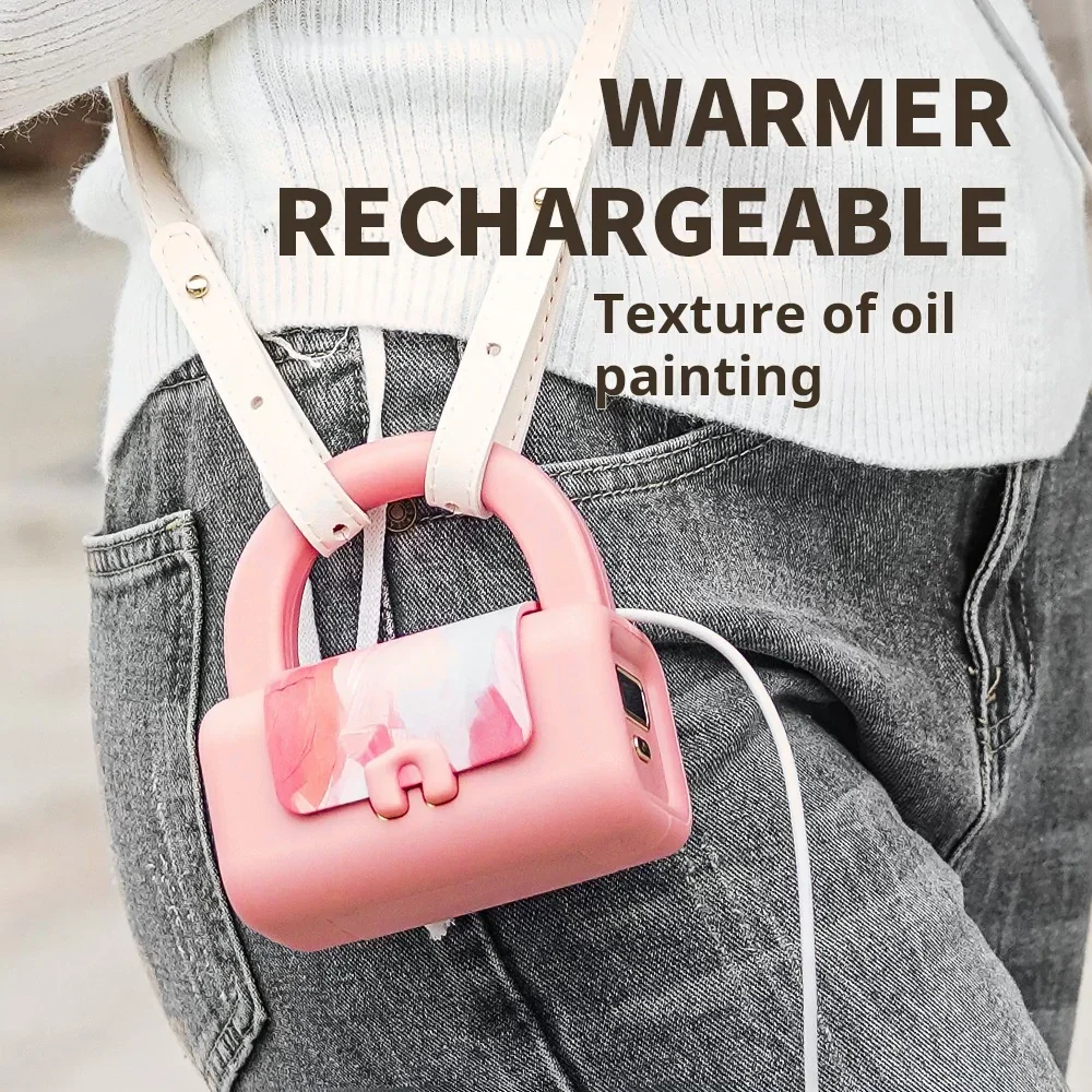 Handbag Digital Display Hand Warmer Power Bank - Image 3