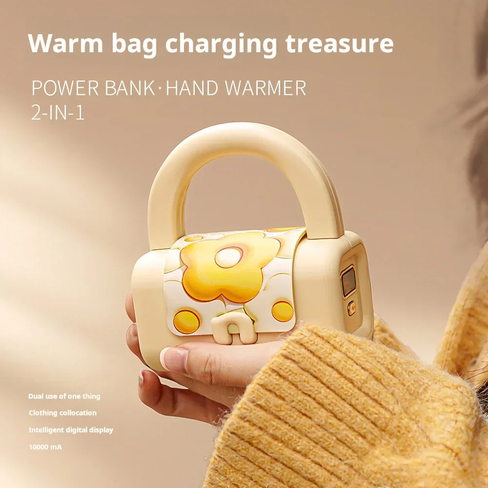Handbag Digital Display Hand Warmer Power Bank - Image 5