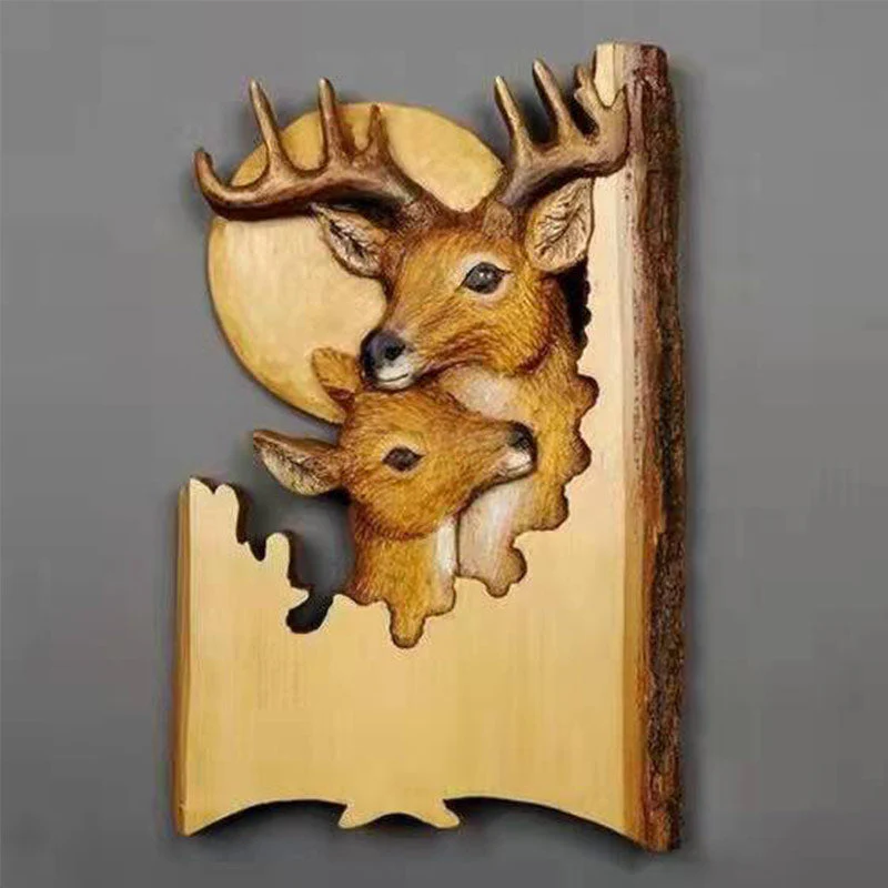 Handcrafted Nature Embrace Animal Sculptures Decor - Image 8