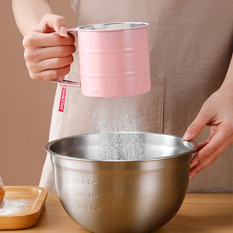 Handheld Kitchen Flour Sifter Semi-Automatic Kitchen Gadget - Image 2