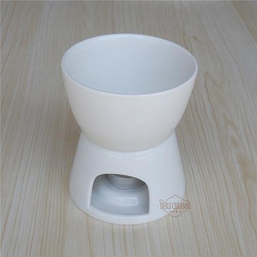 Handmade Ceramic Chocolate Fondue Pot Serving Set - Image 2