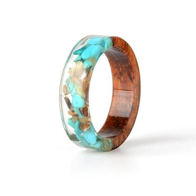 Handmade Colorful Wood Love Ring - Image 8