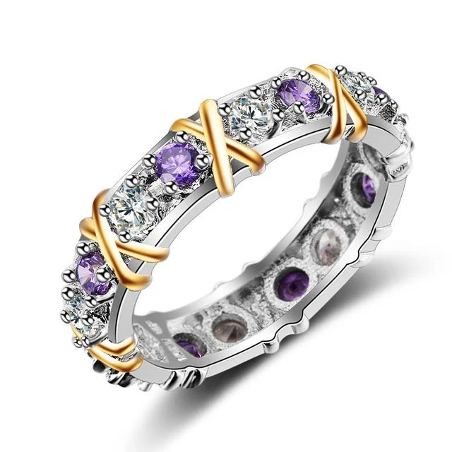 Handmade Creative Eternity Zircon Ring - Image 7
