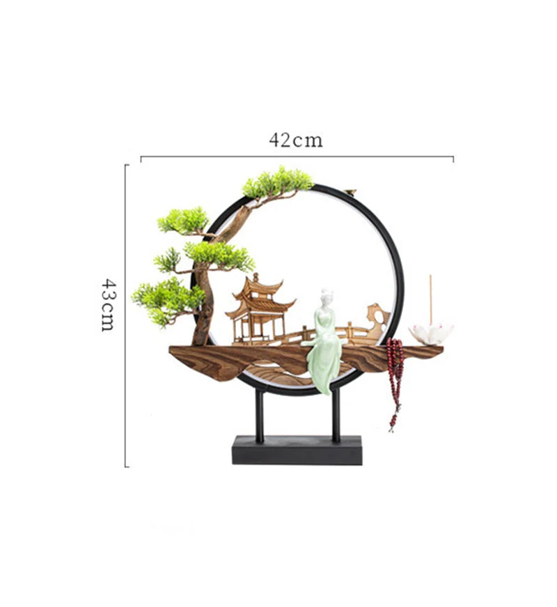 Handmade Fairy Lady Waterfall Backflow Incense Burner - Image 2