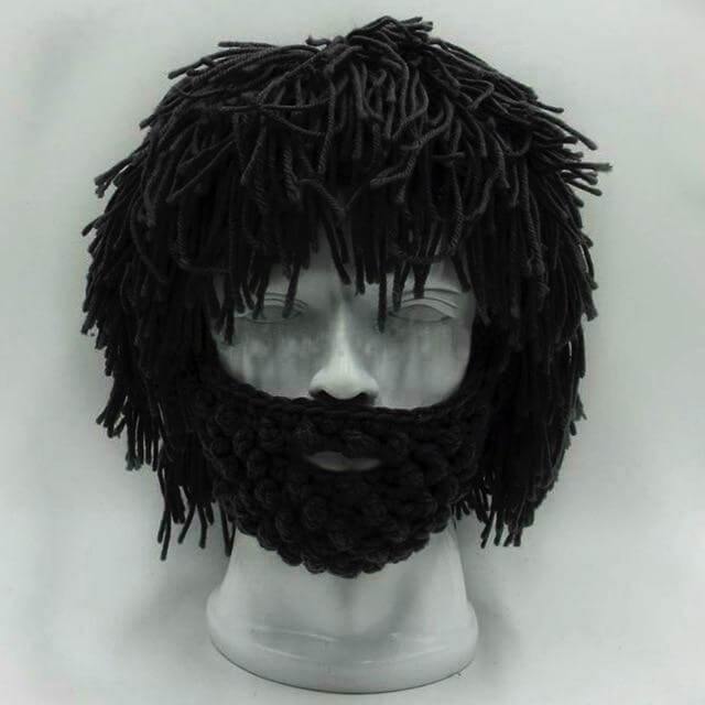 Handmade Knitted Men Winter Hat Mustache - Image 7