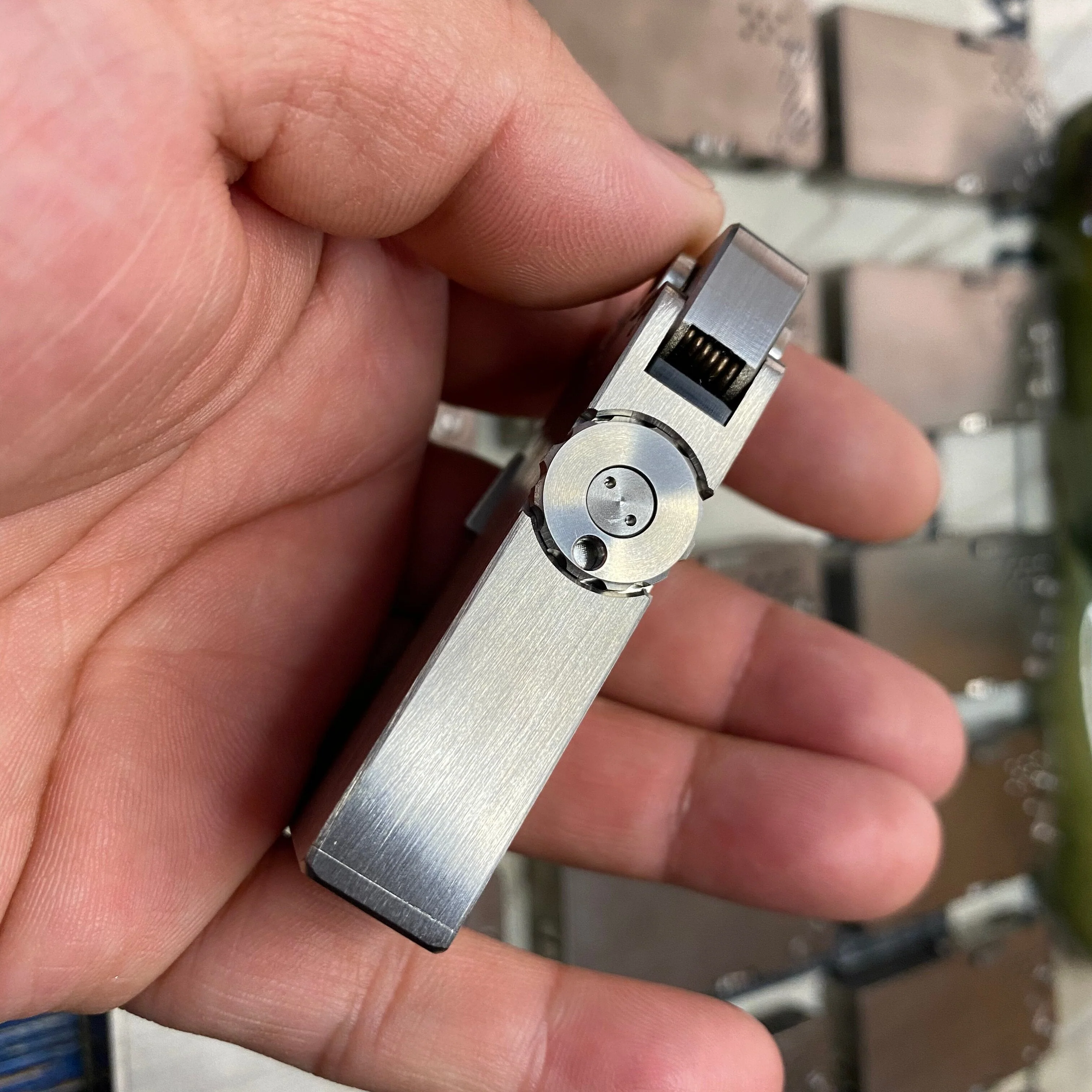 Handmade Mechanical Titanium Automatic Lighter - Image 7