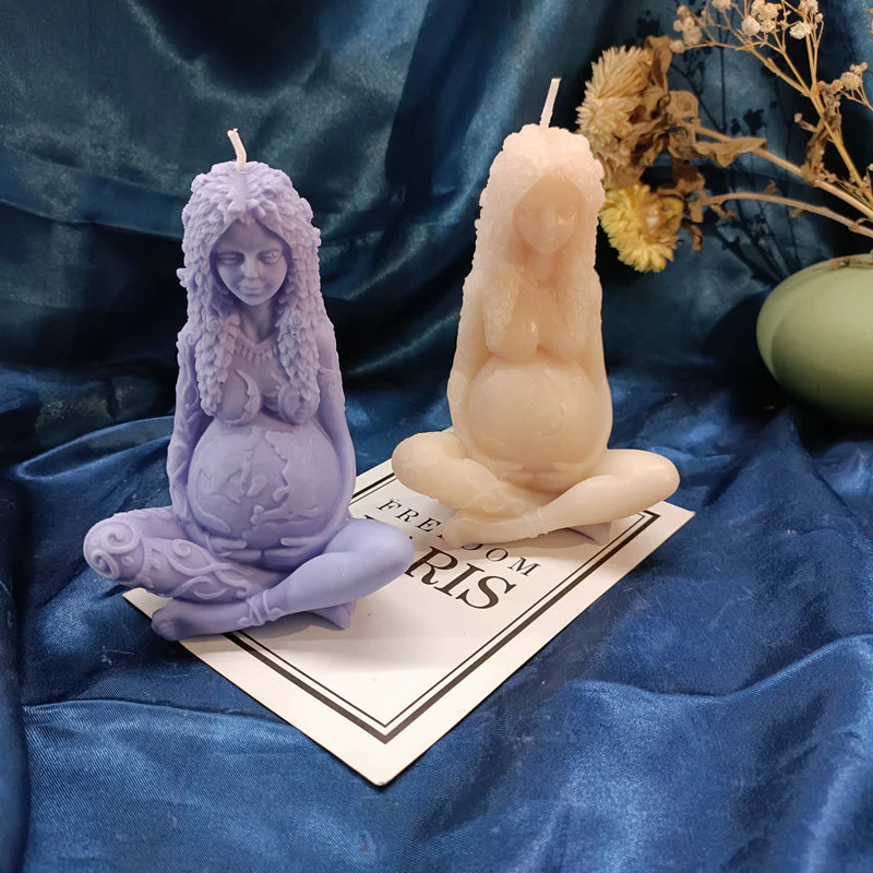 Handmade Mother Earth Candle Mold - Image 2