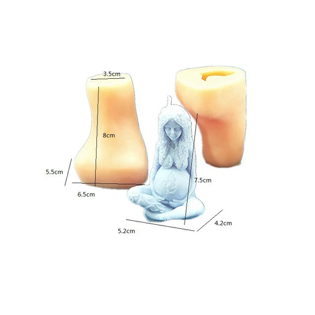 Handmade Mother Earth Candle Mold - Image 6