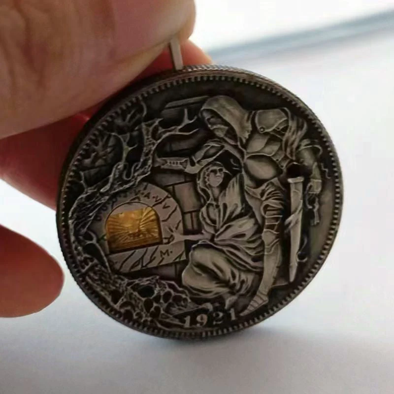 Handmade Secret Mystic Mechanic Collectible Nickel - Image 3