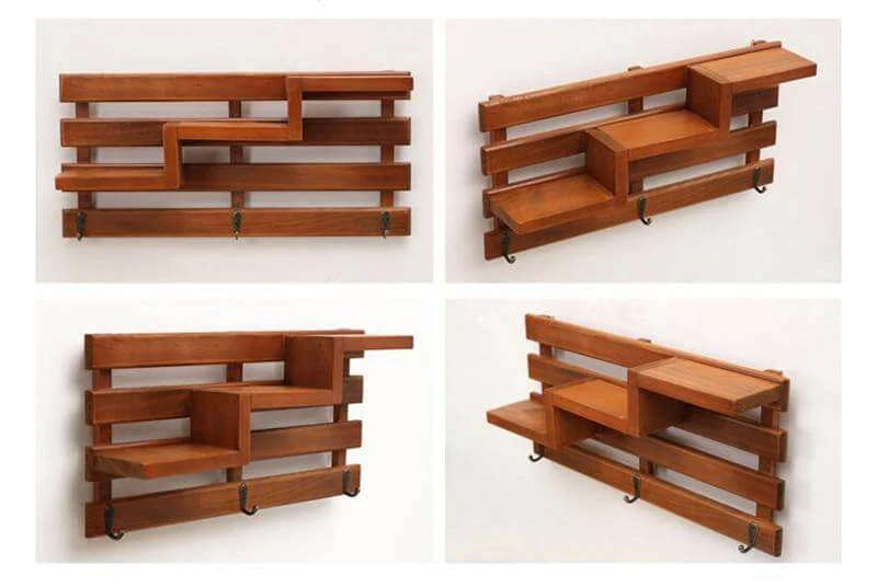 Handmade Wood Boxes Shelf Organizer - Image 6