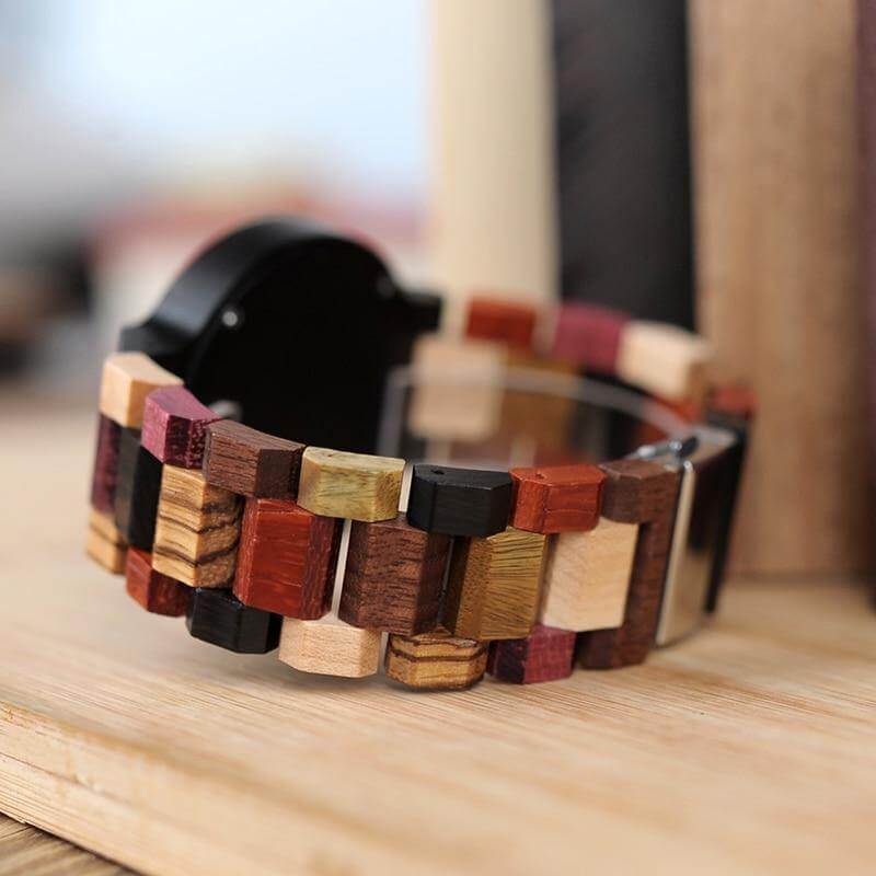 Handmade Wood Colorful Watch - Image 7