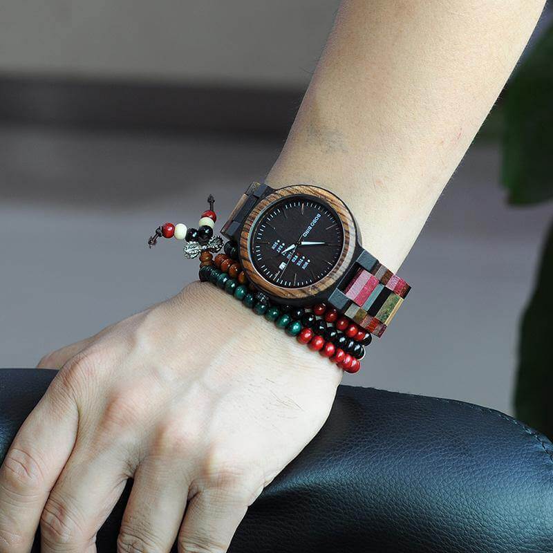 Handmade Wood Colorful Watch - Image 9