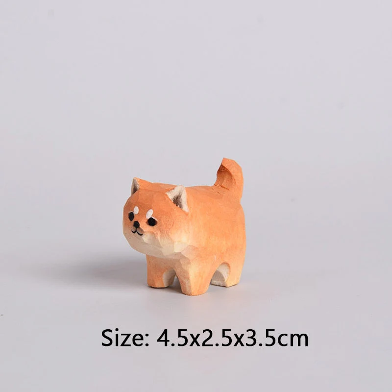 Handmade Wooden Cute Pet Figurines - Image 11