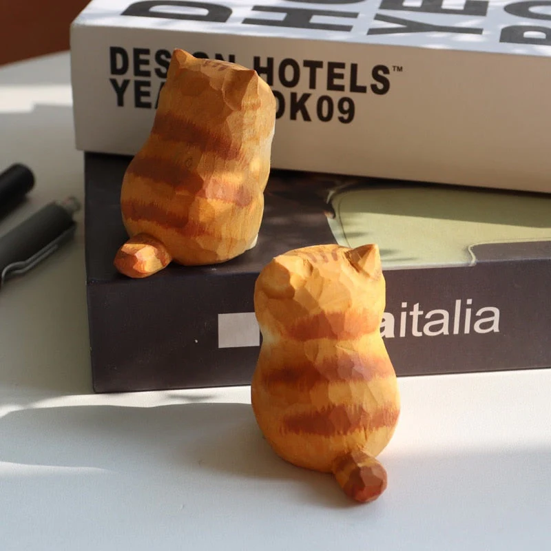 Handmade Wooden Cute Pet Figurines - Image 12
