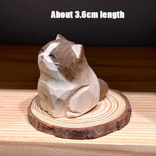 Handmade Wooden Cute Pet Figurines - Image 7
