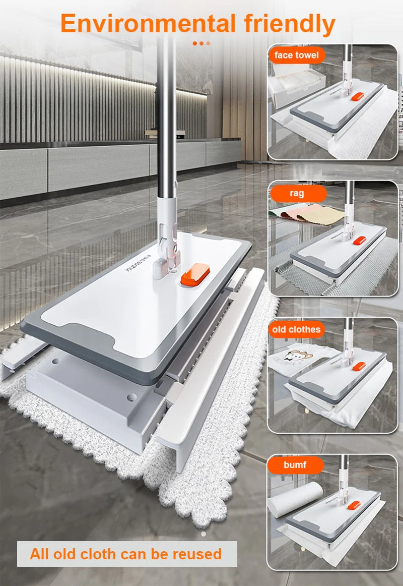 Hands-Free Reusable Magic Easy Disposal Mop - Image 3