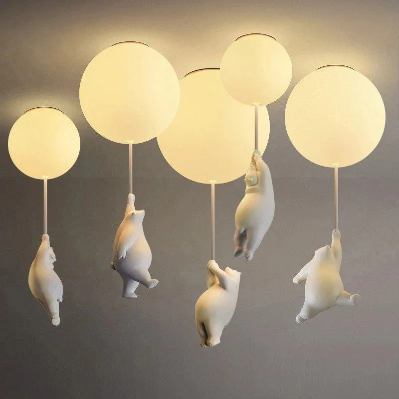 Hanging Bears Balloons Lamp - Image 2
