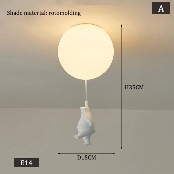 Hanging Bears Balloons Lamp - Image 23