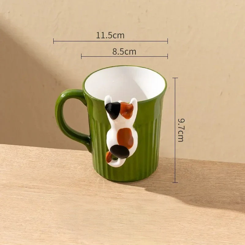 Hanging in There Cat Ceramic Mug - Image 8