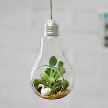 Hanging lamp glass vase - Image 4