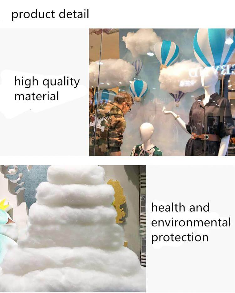 Hanging White Cotton Cloud - Image 5