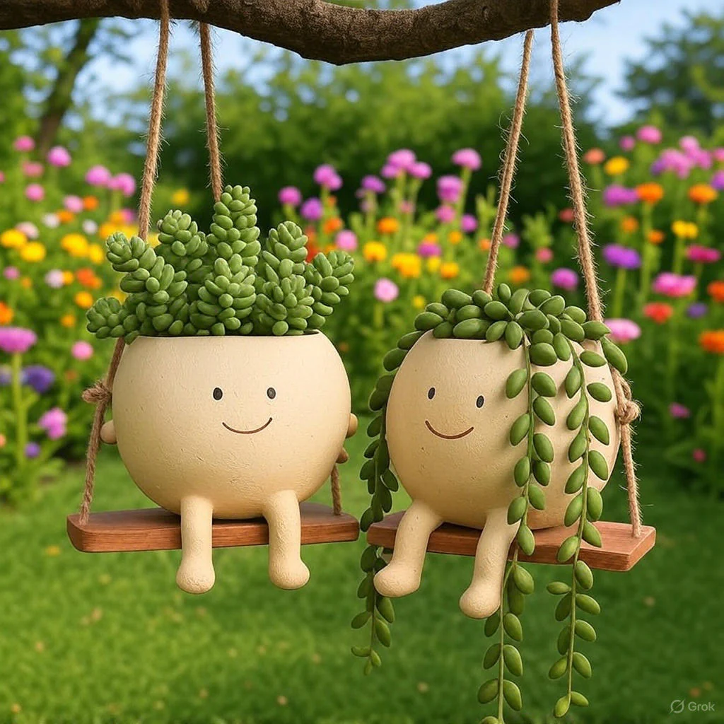 Happy Buddy Hanging Plant Pot - Image 4