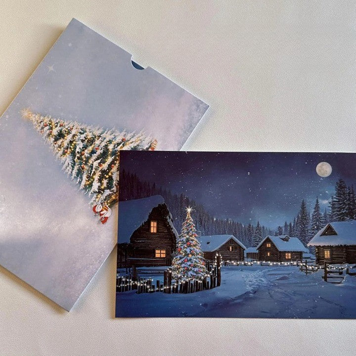 Happy Christmas Village Light-Up Led Postcard - Image 3