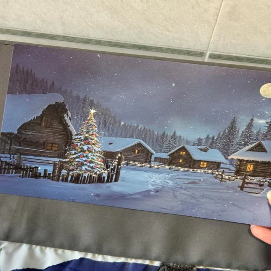 Happy Christmas Village Light-Up Led Postcard - Image 5
