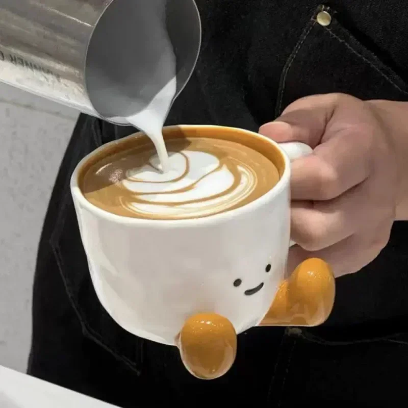 Happy Cute Face Ceramic Mug - Image 2