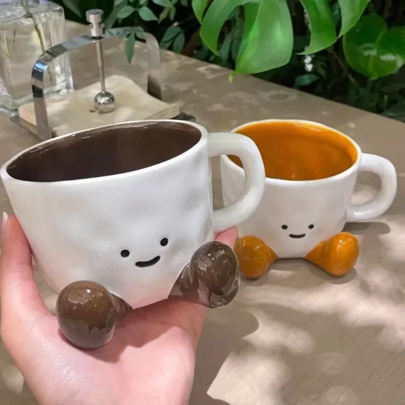 Happy Cute Face Ceramic Mug - Image 5