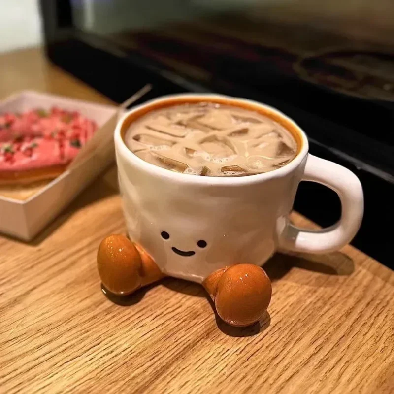 Happy Cute Face Ceramic Mug - Image 6