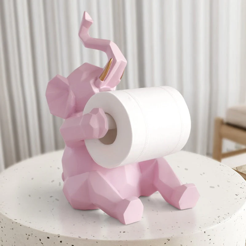 Happy Elephant Deer Toilet Paper Holder - Image 3