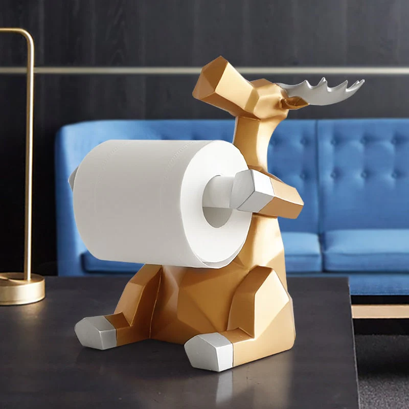 Happy Elephant Deer Toilet Paper Holder - Image 4