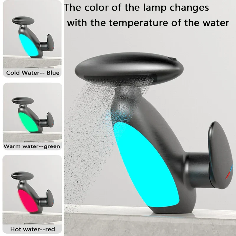 Heat Sensor Color Changing Atmosphere Pull-Out Modern Faucet - Image 2