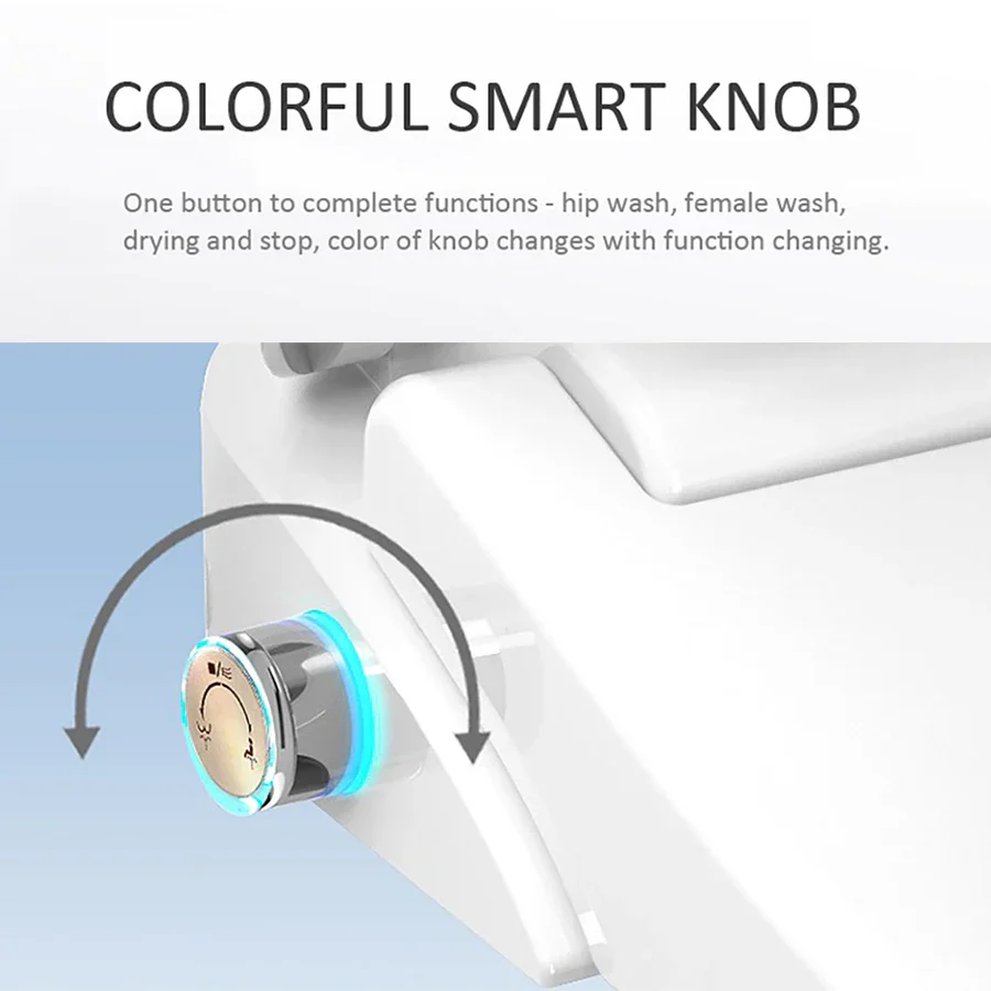 Heated Smart U-Shape Electric Bidet Cover Toilet Seat - Image 2