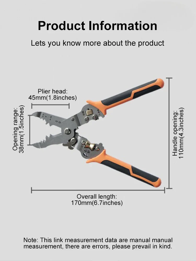 Heavy-Duty 10in1 Wire Cutter Stripping Pliers - Image 7