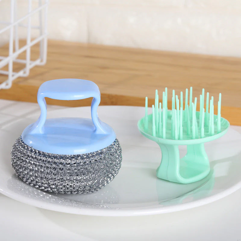 Heavy Duty Wire Ball Kitchen Cleaning Brush - Image 4
