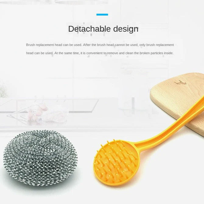 Heavy Duty Wire Ball Kitchen Cleaning Brush - Image 7