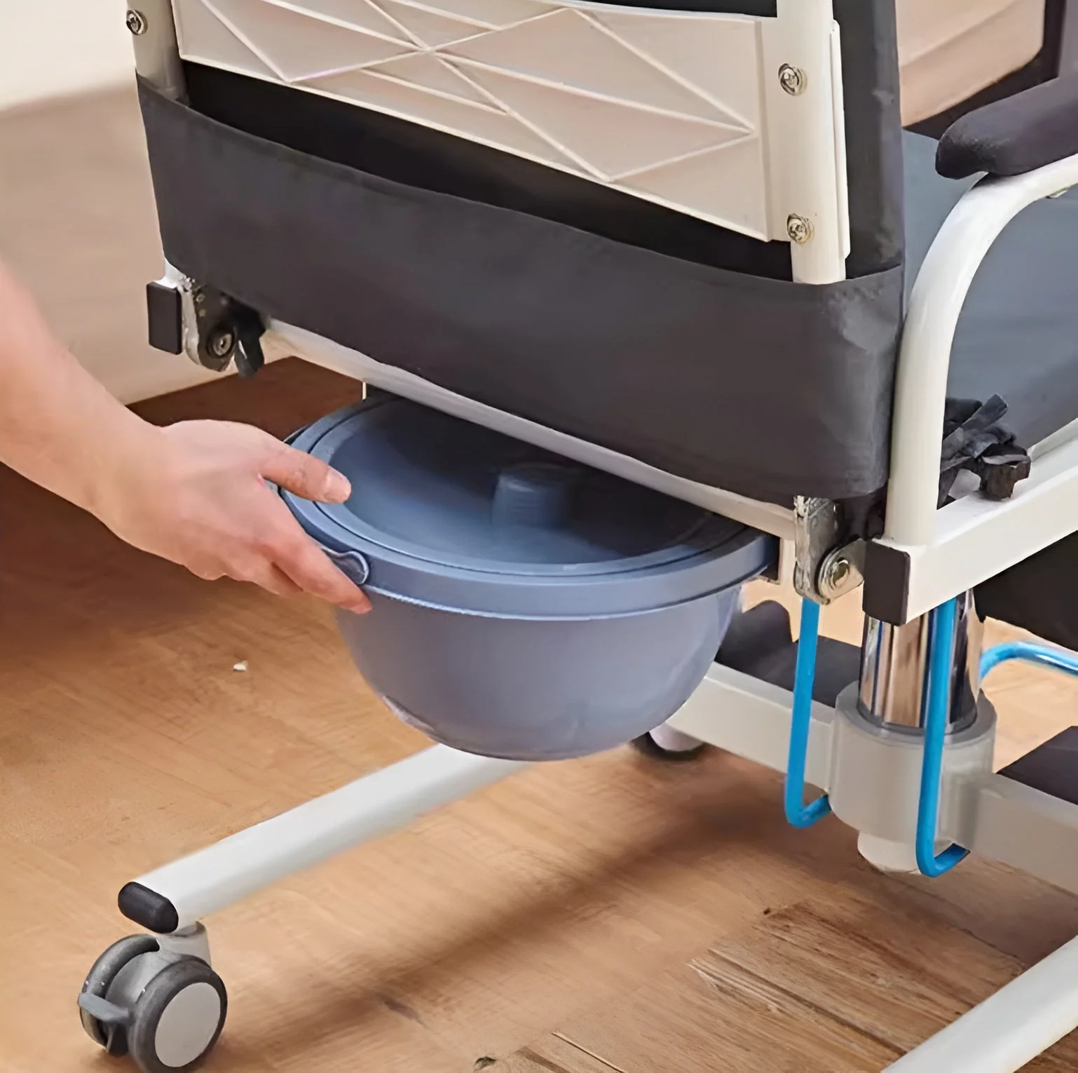 Height Adjustable Armrest Patient Transfer Mobility Chair - Image 4