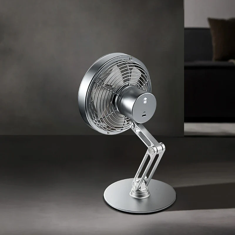 Height-Adjustable Stand Compact Turbo Mini Desk Fan - Image 7