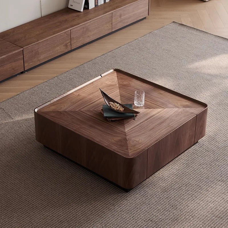 Hidden Drawers Elegant Italian Style Coffee Table - Image 3