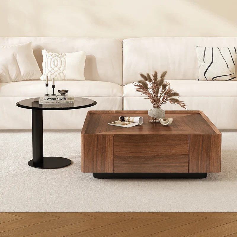 Hidden Drawers Elegant Italian Style Coffee Table - Image 6