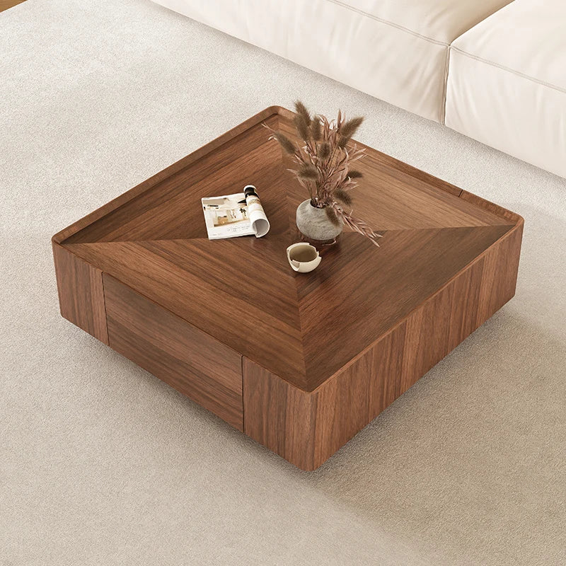 Hidden Drawers Elegant Italian Style Coffee Table - Image 7