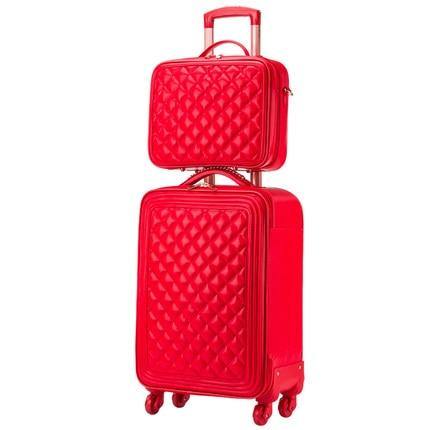 High Capacity Luxury Retro PU Leather Suitcases - Image 2
